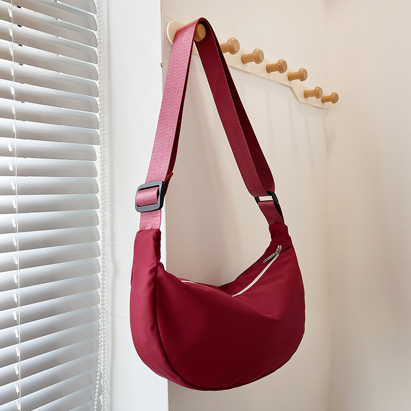 Wine Red - Oxford dumpling bag
